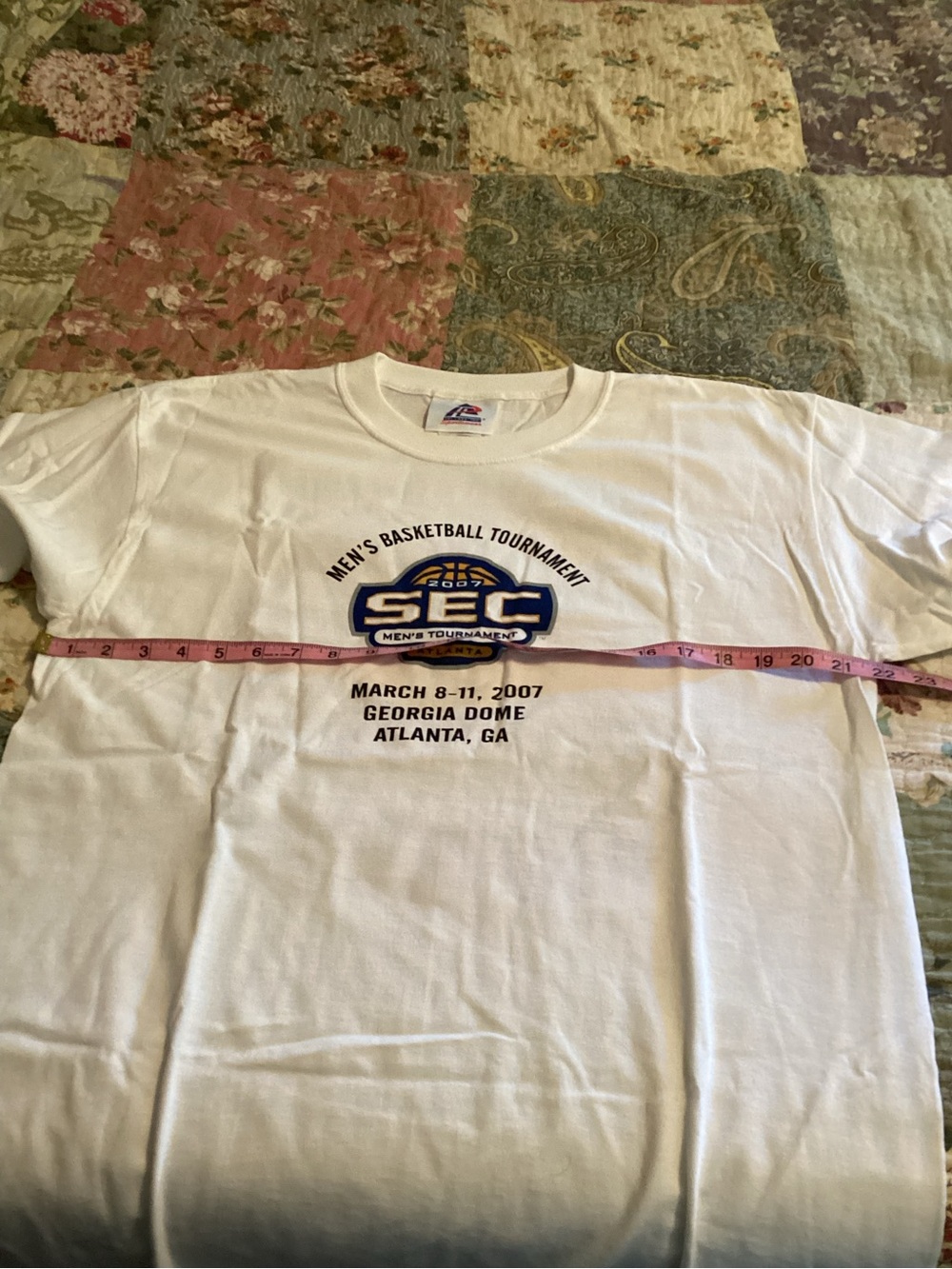 Vintage 2007 SEC Men’s Basketball Tournament Official White Size Large - Picture 5 of 8